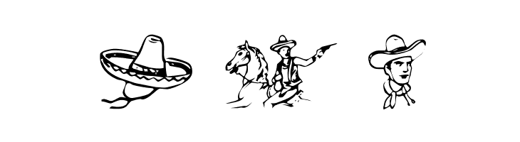 Cowboy Clips  Free Fonts Download