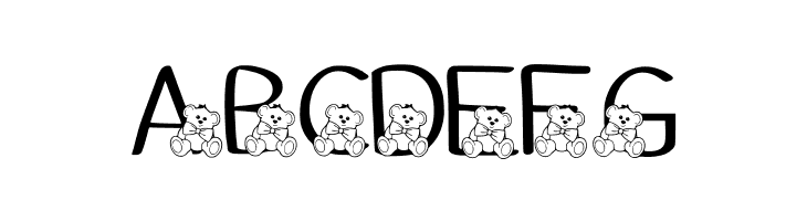 Ks Coppers Teddy Bears Regular  Free Fonts Download
