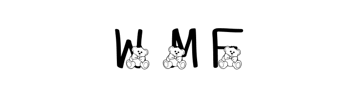 Ks Coppers Teddy Bears Regular  Free Fonts Download