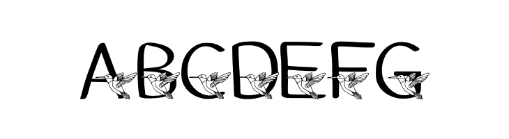 Ks Kristines Hummingbir Regular  Free Fonts Download