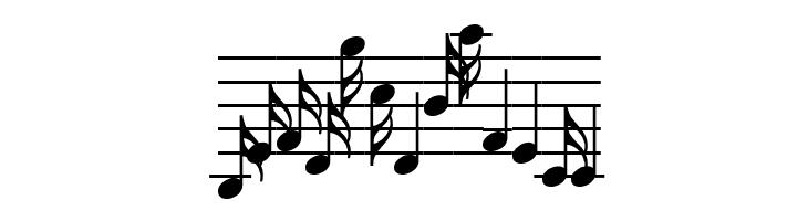 MusiQwikB  Free Fonts Download