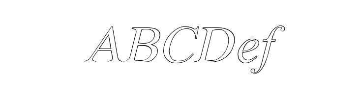 Amerton Outline Italic  Free Fonts Download