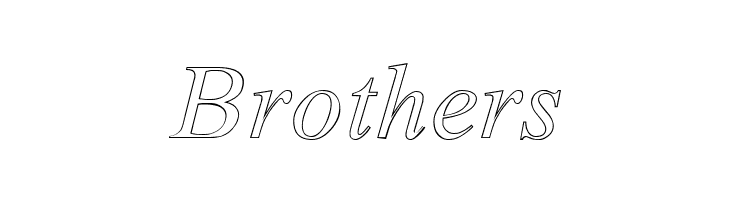 Amerton Outline Italic  Free Fonts Download