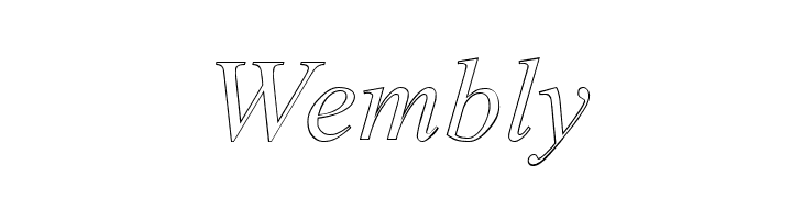 Amerton Outline Italic  Free Fonts Download