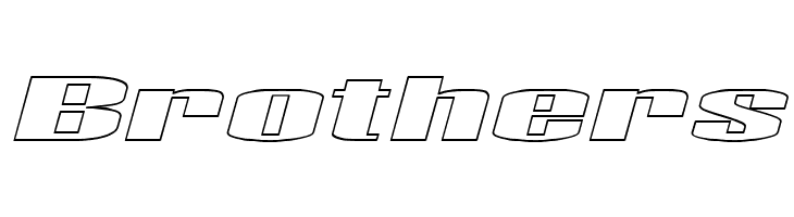 Telford Hollow Italic  Free Fonts Download