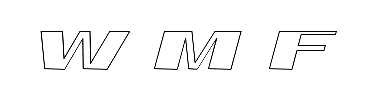 Telford Hollow Italic  Free Fonts Download
