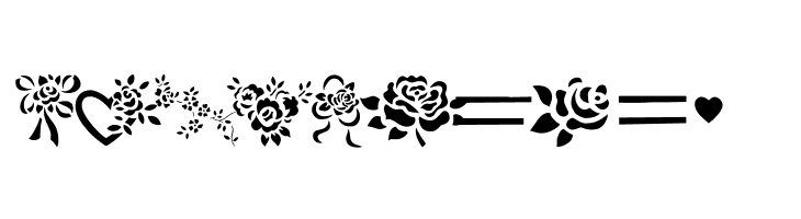 More Roses!  Free Fonts Download