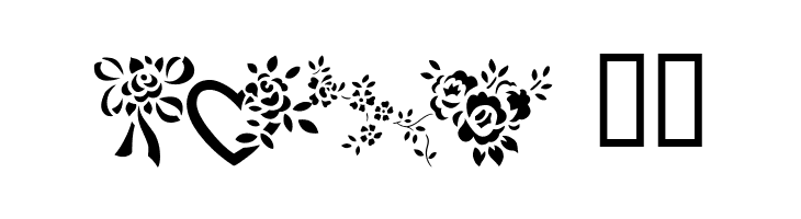 More Roses!  Free Fonts Download