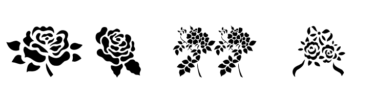 More Roses!  Free Fonts Download