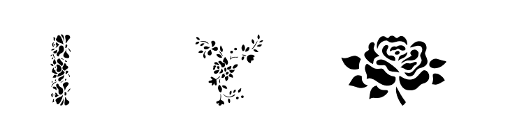 More Roses!  Free Fonts Download