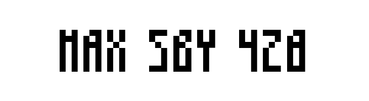 3x7 High  Free Fonts Download