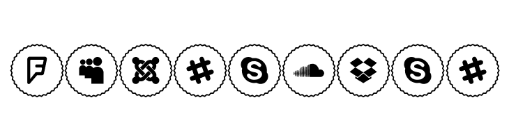 Icons Social Media 2  Free Fonts Download