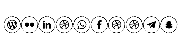 Icons Social Media 2  Free Fonts Download