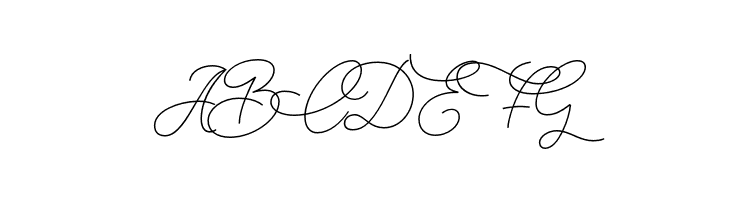 Christmas Wish monoline  Free Fonts Download