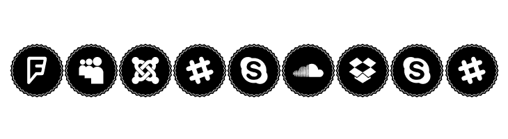 Icons Social Media 3  Free Fonts Download