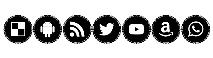 Icons Social Media 3  Free Fonts Download