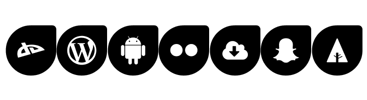 Icons Social Media 12  Free Fonts Download