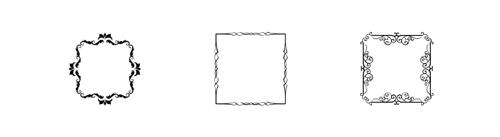 Square Frames Demo  Free Fonts Download