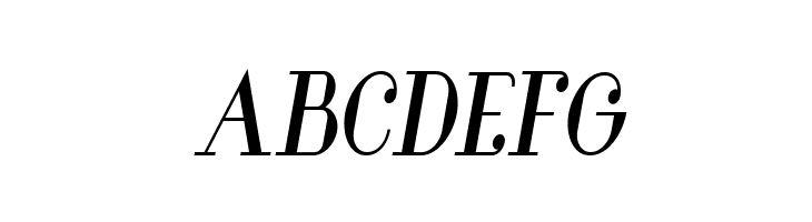 Glamor Bold Condensed Italic  Free Fonts Download