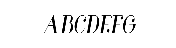 Glamor Medium Condensed Italic  Free Fonts Download