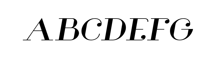 Glamor Medium Extended Italic  Free Fonts Download