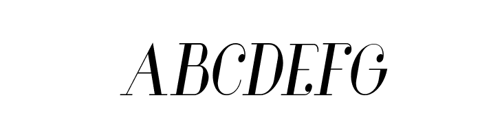 Glamor Condensed Italic  Free Fonts Download