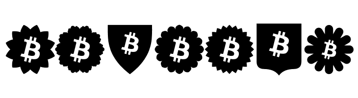 Font Bitcoin Color  Free Fonts Download
