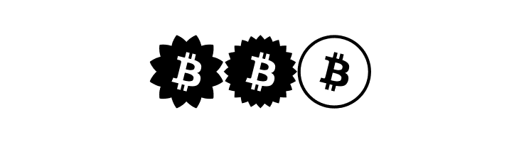 Font Bitcoin Color  Free Fonts Download