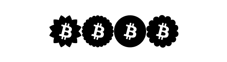 Font Bitcoin Color  Free Fonts Download