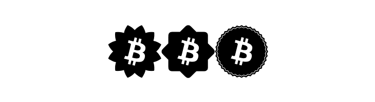 Font Bitcoin Color  Free Fonts Download