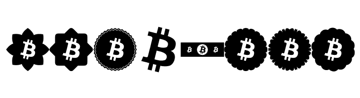 Font Bitcoin Color  Free Fonts Download