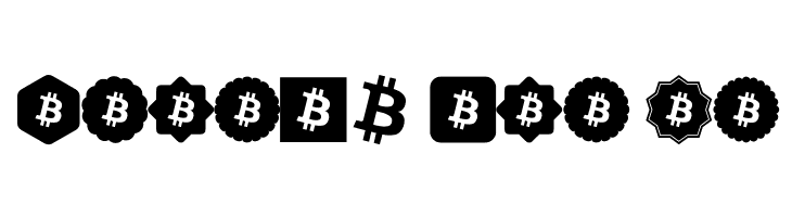 Font Bitcoin Color  Free Fonts Download
