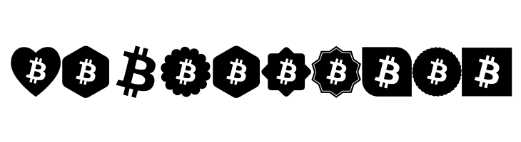 Font Bitcoin Color  Free Fonts Download
