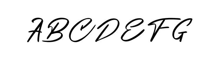 ABCDEFG Ourlastt-Demo Font