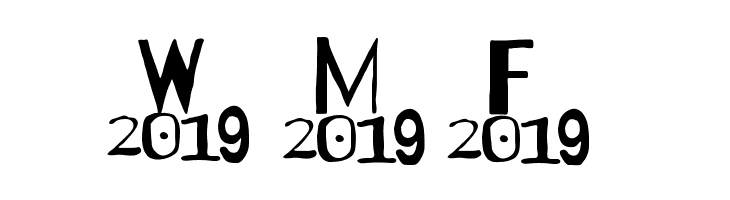 A 2019 Wish  Free Fonts Download