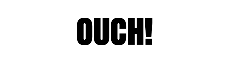 OUCH%2521 Pressuru Font