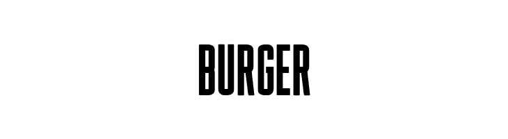 BURGER Rainbow Font