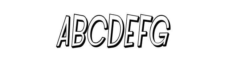 SF Intoxicated Blues Shaded Oblique  Free Fonts Download