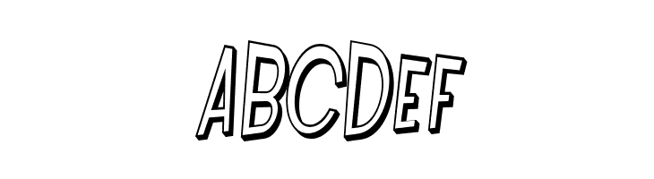 SF Intoxicated Blues Shaded Oblique  Free Fonts Download