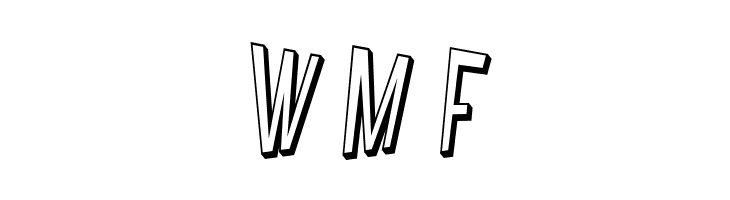 SF Intoxicated Blues Shaded Oblique  Free Fonts Download