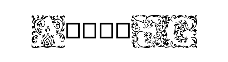 EB Garamond Initials Fill1  Free Fonts Download