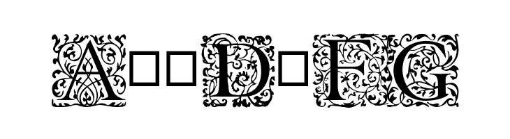 EB Garamond Initials  Free Fonts Download