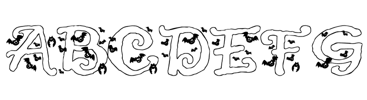 Halloween Bats  Free Fonts Download