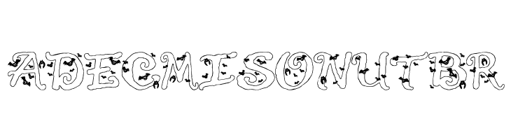 Halloween Bats  Free Fonts Download