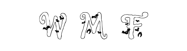 Halloween Bats  Free Fonts Download