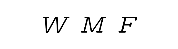 CMU Typewriter Text Variable Width Italic  Free Fonts Download