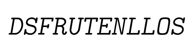 CMU Typewriter Text LightOblique  Free Fonts Download