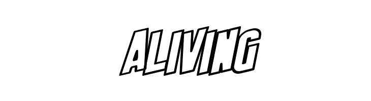 SF Obliquities Outline Bold  Free Fonts Download