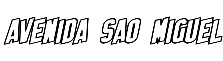 SF Obliquities Outline Bold  Free Fonts Download