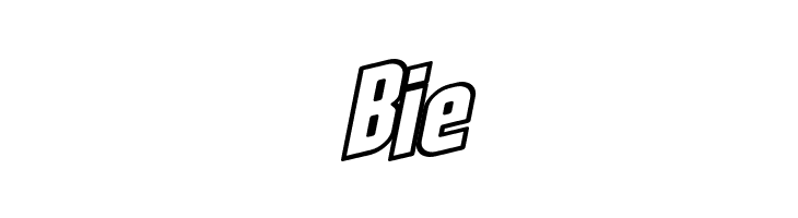SF Obliquities Outline Bold  Free Fonts Download